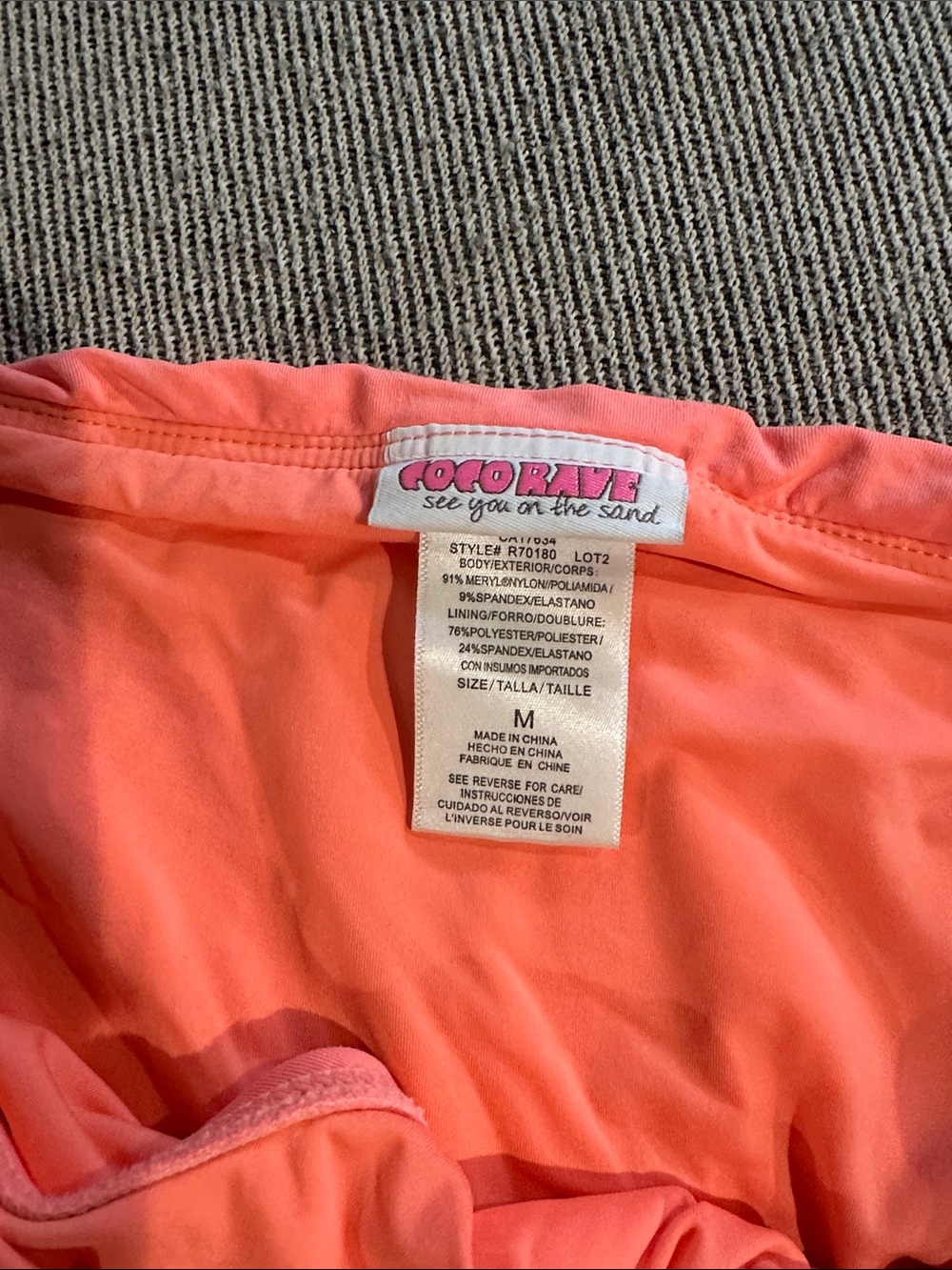 Coco Rave Coral Ruffle Swim Skort - Picture 2 of 2